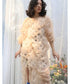 Poplin Shirring See-through Dress